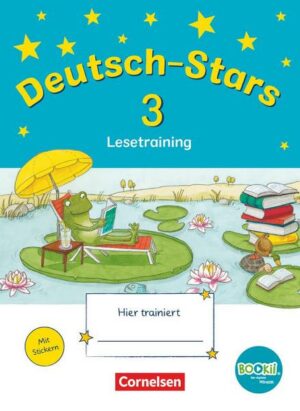 Deutsch-Stars - BOOKii-Ausgabe - 3. Schuljahr. Lesetraining - Übungsheft mit Lösungen
