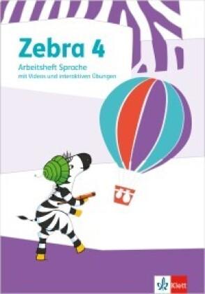Zebra 4. Arbeitsheft Sprache mit Videos und interaktiven Übungen Klasse 4