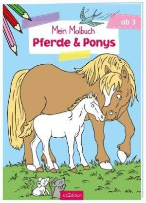 Malbuch ab 3 Jahren - Pferde & Ponys