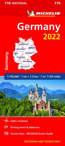 Germany 2022 - Michelin National Map 718