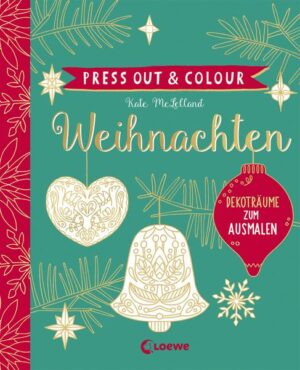 Press Out & Colour - Weihnachten