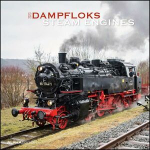 Dampfloks 2023 - Broschürenkalender 30x30 cm (30x60 geöffnet) - Kalender mit Platz für Notizen - Steam Engines - Bildkalender - Wandkalender