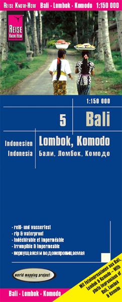 Reise Know-How Landkarte Bali