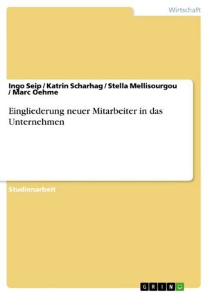 Eingliederung neuer Mitarbeiter in das Unternehmen