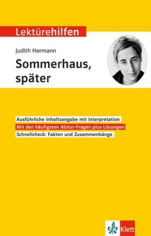 Lektürehilfen Judith Hermann 'Sommerhaus