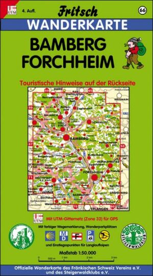 Bamberg. Forchheim 1 : 50 000. Fritsch Wanderkarte