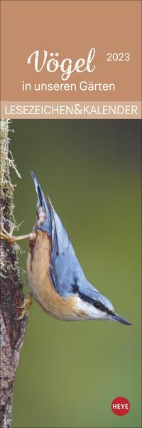 Vögel in unseren Gärten Lesezeichen & Kalender 2023