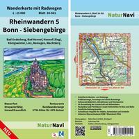 Rheinwandern 5 - Bonn - Siebengebirge 1:25 000