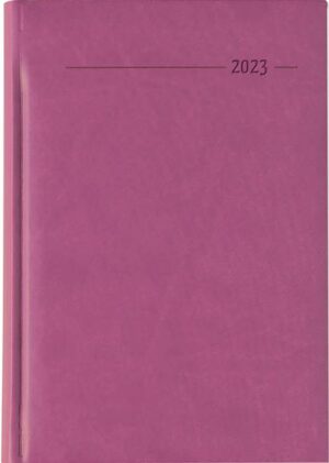 Buchkalender Tucson rosa 2023 - Büro-Kalender A5 - Cheftimer - 1 Tag 1 Seite - 352 Seiten - Tucson-Einband - Alpha Edition