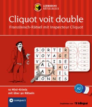 Lernkrimi-Rätselblock: Französisch-Rätsel mit Inspecteur Cliquot