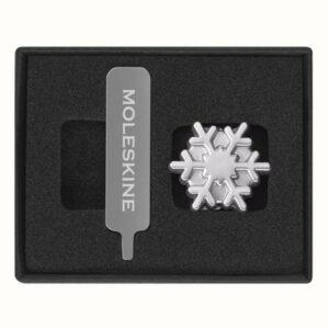 Moleskine Pin Schneeflocke Silber