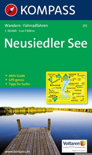 KOMPASS Wanderkarte 215 Neusiedler See