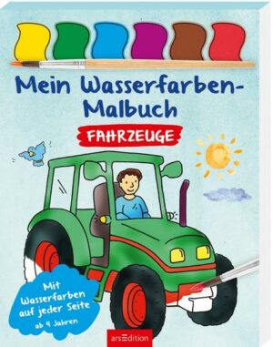 Mein Wasserfarben-Malbuch Fahrzeuge