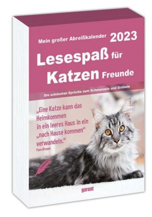 Abreißkalender Katzenfreunde 2023