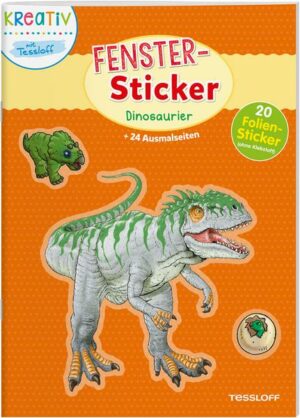 Fenster-Sticker Dinosaurier. Mit 20 Folienstickern