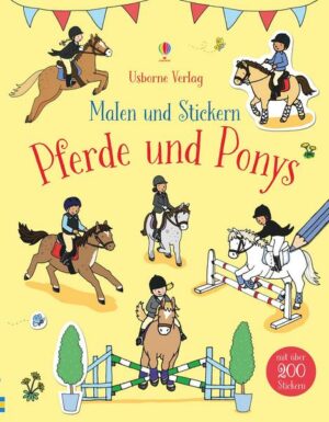 Malen und Stickern: Pferde und Ponys