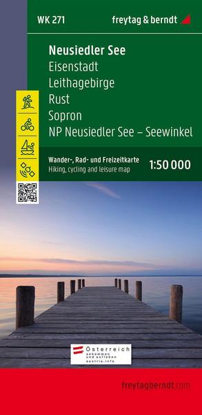 Neusiedler See - Eisenstadt - Leithagebirge - Rust - Sopron - Seewinkel Nationalpark 1 : 50 000. WK 271