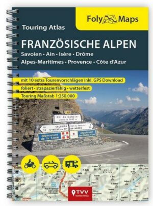 FolyMaps Touringatlas Französische Alpen 1:250.000