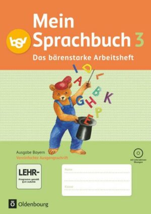 Mein Sprachbuch 3. Jahrgangsstufe. Arbeitsheft. Ausgabe Bayern