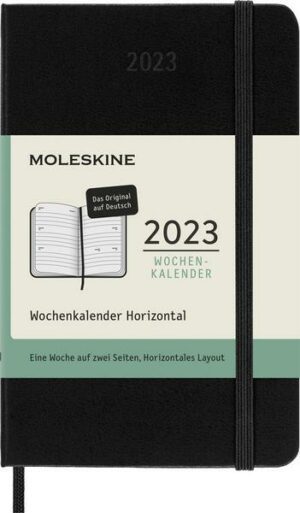 Moleskine 12 Monate Wochenkalender Deutsch 2023