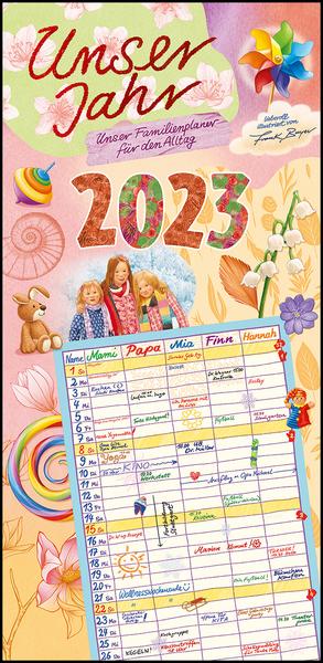 Unser Jahr - Unser Familienplaner für den Alltag 2023 - Familien-Timer - Termin-Planer - Kinder-Kalender - Familien-Kalender - 22x45