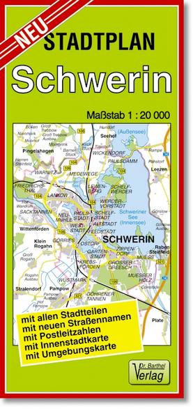 Stadtplan Schwerin 1 : 20 000