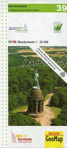 Wanderkarte Nordrhein-Westfalen 39 Hermannsland 1  : 25 000
