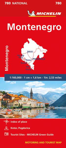 MONTENEGRO - Michelin National Map 780