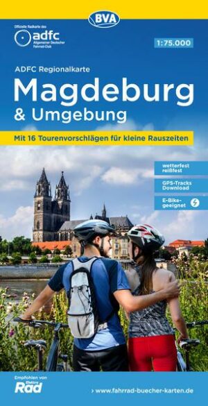 ADFC Regionalkarte Magdeburg & Umgebung mit Tourenvorschlägen