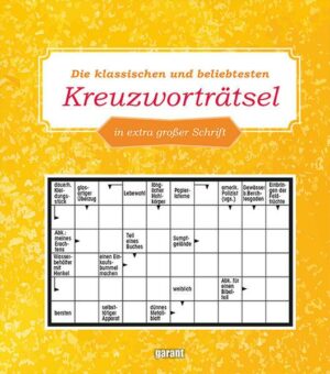 Kreuzworträtsel in Großschrift 4