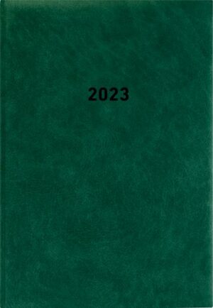 Buchkalender grün 2023 - Bürokalender 14