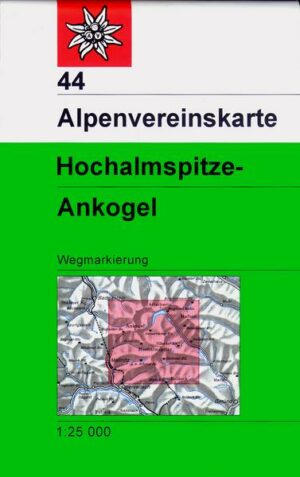 DAV Alpenvereinskarte 44 Ankogel - Hochalmspitze 1 : 25 000 Wegmarkierung