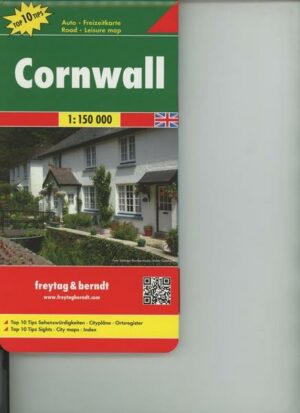 Cornwall 1 : 150 000. Autokarte