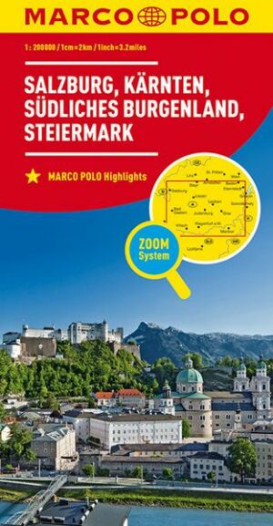 MARCO POLO Regionalkarte Österreich Blatt 02 Salzburg