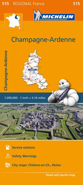 Champagne-Ardenne - Michelin Regional Map 515