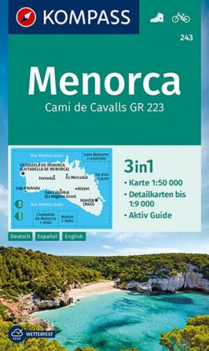 KOMPASS Wanderkarte 243 Menorca