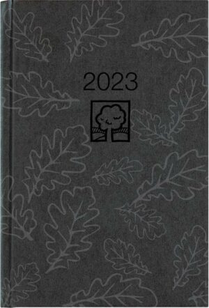 Buchkalender schwarz 2023 - Bürokalender 14