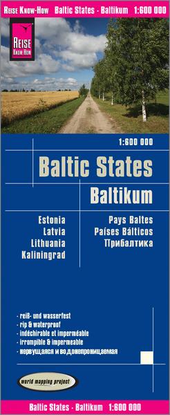 Reise Know-How Landkarte Baltikum / Baltic States (1:600.000) : Estland