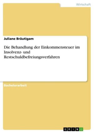 Die Behandlung der Einkommensteuer im Insolvenz- und Restschuldbefreiungsverfahren