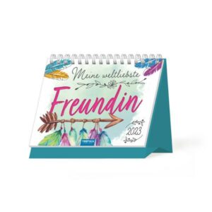 Trötsch Aufstellkalender Meine weltbeste Freundin 2023