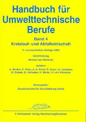 Handbuch für Umwelttechnische Berufe / Handbuch für Umwelttechnische Berufe Band 4