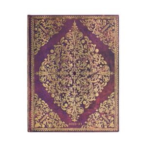 Paperblanks18-Monatskalender 2023 Viola Ultra Vertikal. 01. Juli 2022 bis 31. Dezember 2023