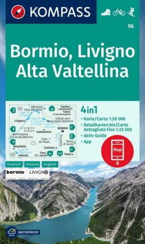 KOMPASS Wanderkarte 96 Bormio