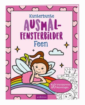 Kunterbunte Ausmal-Fensterbilder – Feen