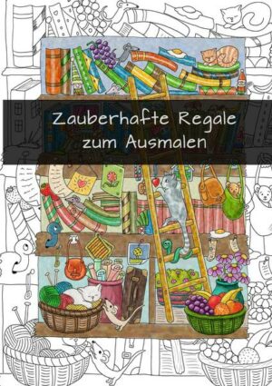 Zauberhafte Regale zum Ausmalen