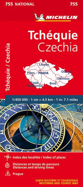 Czechia - Michelin National Map 755