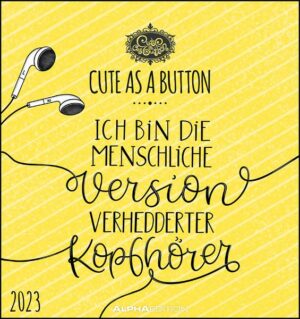 Cute as a button 2023 - Postkarten-Kalender - Kalender-mit-Postkarten - zum-raustrennen - 16x17