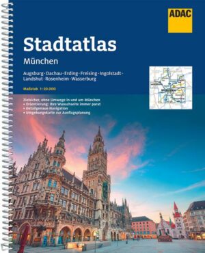 ADAC StadtAtlas München 1:20 000 mit Augsburg