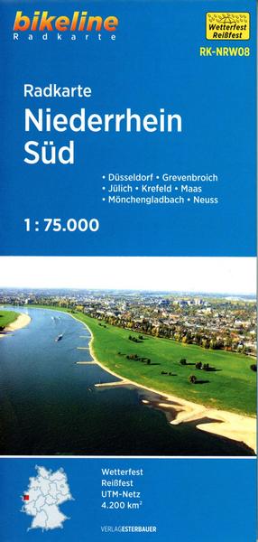 Radkarte Niederrhein Süd 1:75.000 (RK-NRW08)
