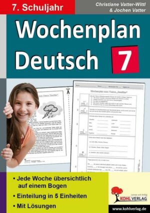 Wochenplan Deutsch / Klasse 7